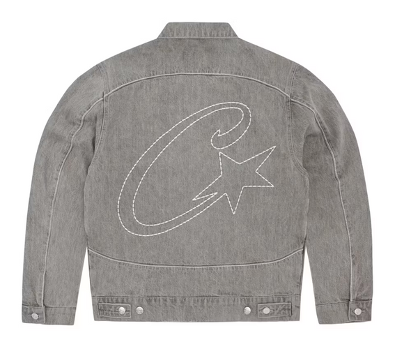 Corteiz C-Star Denim Trucker Jacket Grey