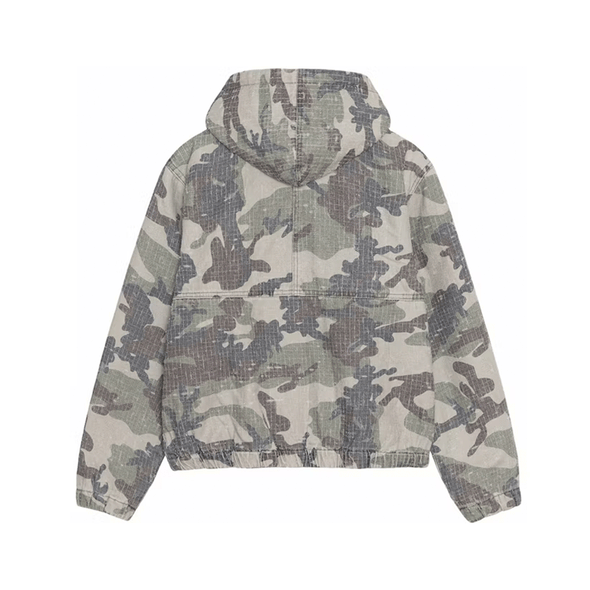 Stüssy Camouflage Canvas Needlepunch Work Jacket Woodland