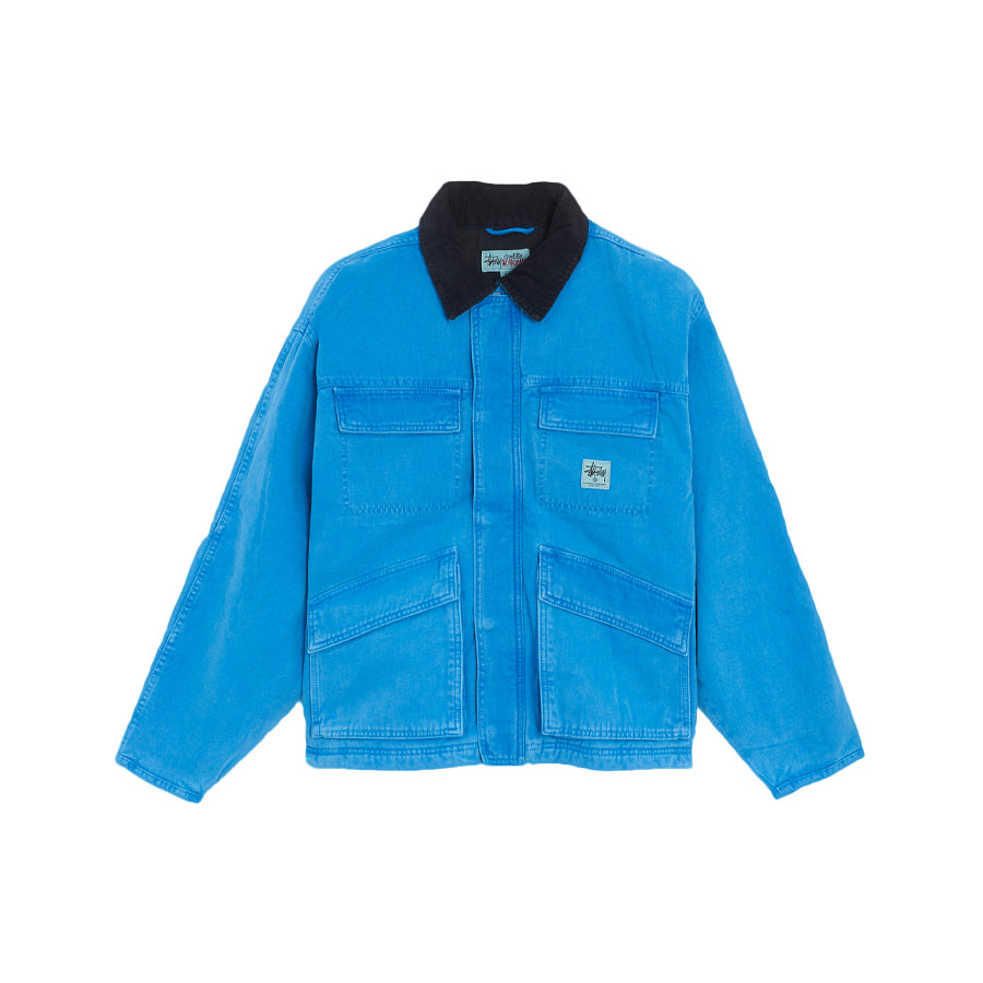 Stüssy Washed Canvas Shop Jacket Blue