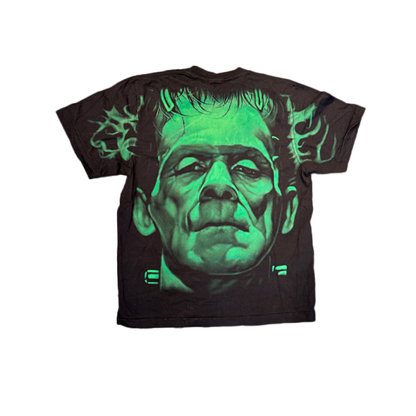 Frankenstein Face Print Vintage T-Shirt