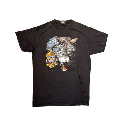Harley Davidson Wolf Vintage T-Shirt 1992