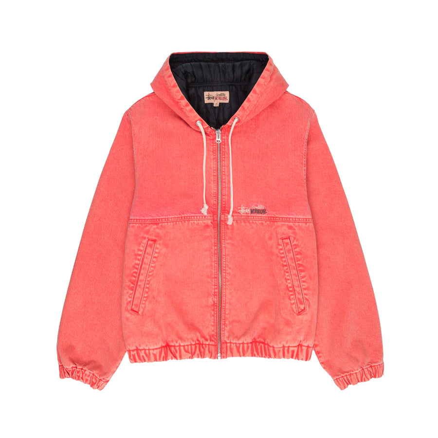 Stüssy Double Dye Work Jacket Faded Red – De Makers Gallery