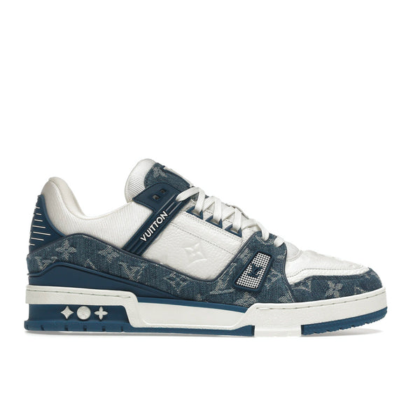 Louis Vuitton Trainer Monogram Denim White Blue